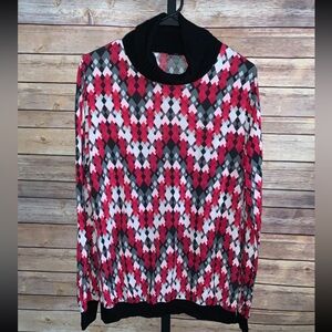 Escada Argyle Sweater - Size Medium